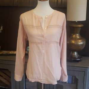 Pale peach LOFT blouse
